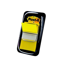 3M POSTIT Jelölőcímke, műanyag, 50 lap, 25x43 mm, , sárga post-it