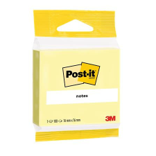  3M POSTIT Öntapadó jegyzettömb, 76x76 mm, 100 lap, 3M POSTIT, sárga post-it