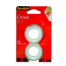 3M Scotch Crystal 19mm x 7.5m ragasztószalag (2db) (XA004839586) ragasztószalag