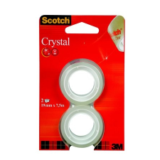 3M Scotch Ragasztószalag, 19 mm x 7,5 m, "Crystal" ragasztószalag