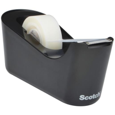 3M SCOTCH Ragasztószalag-adagoló, asztali, feltöltött, 3M SCOTCH "C18", fekete ragasztószalag