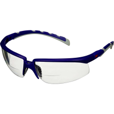 3M Solus S2020AF-BLU védőszemüveg, párásodásmentes, karcálló, kék-szürke, +2,0-s olvasólencse (S2020AF-BLU) védősisak