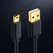 3M Ugreen US132 adat és töltőkábel, USB / mini USB, 3m, Fekete kábel és adapter