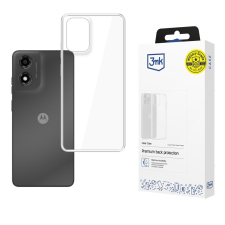 3MK Átlátszó Telefontok Motorola Moto E14/G04/G04S W-3CleCase-Moe14g04 tok és táska
