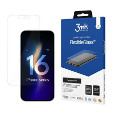 3MK FlexibleGlass hibrid üveg kijelzővédő iPhone 16 Plus mobiltelefon kellék