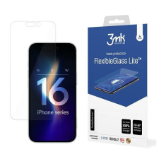 3MK FlexibleGlass Lite hibrid üveg kijelzővédő iPhone 16 mobiltelefon kellék