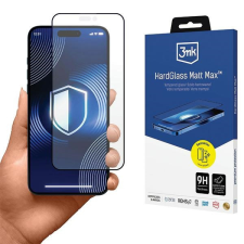 3MK HardGlass Matt Max matt edzett üveg kijelzővédő iPhone 16 mobiltelefon kellék