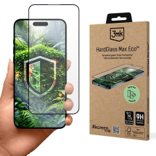 3MK HardGlass Max Eco edzett üveg újrahasznosított anyagból iPhone 15 Pro mobiltelefon kellék
