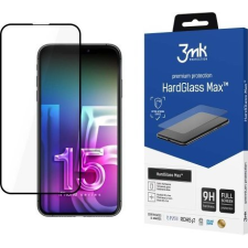 3MK HardGlass Max edzett üvegfólia 9H Fekete Apple iPhone 15 (3M005250) mobiltelefon kellék