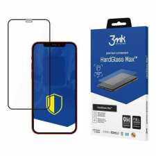 3MK HardGlass Max iPhone 12 Pro Max 6,7&quot; fekete teljes képernyős üveg kijelzővédő fólia mobiltelefon kellék