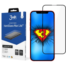 3MK HardGlass Max Lite kijelzővédő iPhone 13/13 Pro fekete mobiltelefon kellék
