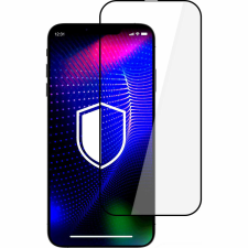 3MK Hardy Apple iPhone 15 Plus Edzett üveg kijelzővédő - Fekete mobiltelefon kellék