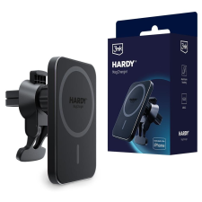 3MK Hardy MagSafe Mobiltelefon autós tartó/töltő - Fekete (5903108497398) mobiltelefon kellék