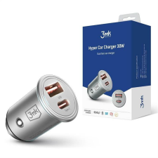 3MK HyperCar Charger 30W Power Delivery autós töltő 1xUSB-A + 1xUSB-C mobiltelefon kellék