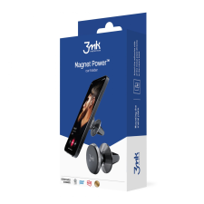 3MK Magnet Power Car Holder Mágneses univerzális Mobiltelefon autós tartó - Fekete (3MK450423) mobiltelefon kellék