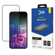 3MK NeoGlass iPhone 15 Pro Max 6.7&quot; fekete fólia mobiltelefon kellék