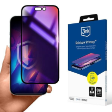 3MK Rainbow Privacy betekintésvédett edzett üveg kijelzővédő iPhone 14 Pro mobiltelefon kellék