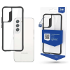 3MK Satin Armor Case+ Samsung Galaxy S23 Tok - Fekete/Áttetsző