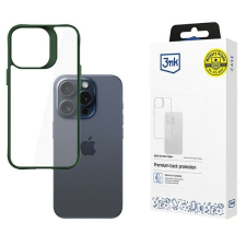 3MK Satin Armor Case+ tok iPhone 15 Pro - zöld tok és táska
