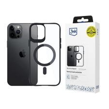 3MK Satin Armor MagCase tok iPhone 12 Pro Max - átlátszó-fekete tok és táska
