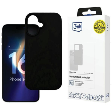 3MK Silicone tok iPhone 16 Plus - fekete tok és táska