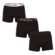3PACK fekete Pietro Filipi férfi boxeralsó (3BCL004) XL férfi alsó