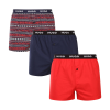  3PACK férfi bő szárú boxeralsó HUGO tarka (50532565 963) L