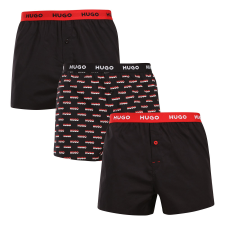  3PACK férfi bő szárú boxeralsó HUGO tarka (50532565 967) M férfi alsó