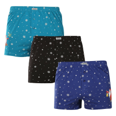  3PACK férfi bő szárú boxeralsók Andrie többszínű (PS 5849) XL