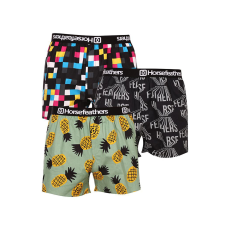  3PACK Férfi bő szárú boxeralsók Horsefeathers Frazier Bundle 4 (AM096F) M