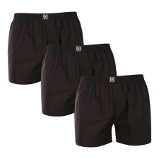  3PACK Férfi bő szárú boxeralsók Horsefeathers Manny fekete (AM165A) M férfi alsó