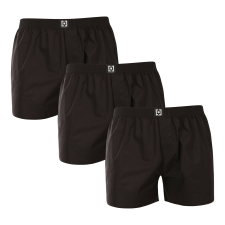 3PACK Férfi bő szárú boxeralsók Horsefeathers Manny fekete (AM165A) XXL férfi alsó