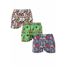 3PACK férfi bő szárú boxeralsók Styx art klasszikus gumipánt többszínű (3A15367) L férfi alsó