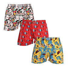 3PACK férfi bő szárú boxeralsók Styx art klasszikus gumipánt többszínű (3A15390) XL férfi alsó
