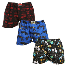 3PACK férfi bő szárú boxeralsók Styx art klasszikus gumipánt többszínű (3A17789) M férfi alsó