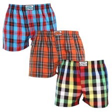 3PACK férfi bő szárú boxeralsók Styx klasszikus gumipánt többszínű (3A092613) M férfi alsó