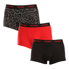 3PACK Férfi boxeralsó HUGO többszínű (50517894 974) XL férfi alsó