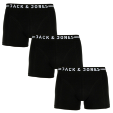  3PACK Férfi boxeralsó Jack and Jones fekete (12171944) M