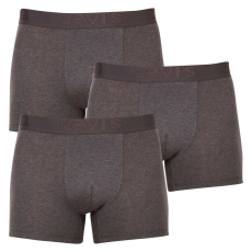  3PACK Férfi boxeralsó Levis szürke (905045001 007) M
