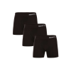  3PACK Férfi boxeralsó Nedeto varrás nélküli bambusz fekete (3NDTB001S) XL