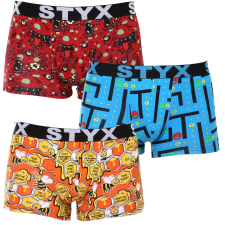 3PACK férfi boxeralsó Styx art sport gumi több színben (3G12914) S férfi alsó
