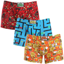 3PACK férfi boxeralsó Styx hosszú art klasszikus gumipánt többszínű (3F12914) XL férfi alsó