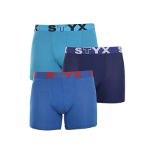 3PACK férfi boxeralsó Styx hosszú sportos gumipánt kék (U9676869) M férfi alsó