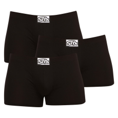  3PACK Férfi boxeralsó Styx klasszikus gumipánt fekete (Q9606060) XL