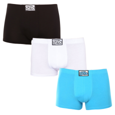  3PACK férfi boxeralsó Styx klasszikus gumipánt többszínű (3Q96019) XXL