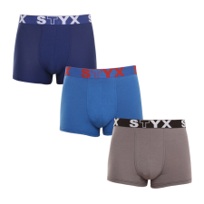 3PACK férfi boxeralsó Styx sportos gumipánt többszínben (G9676863) M férfi alsó