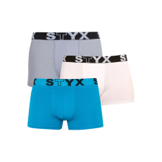  3PACK férfi boxeralsó Styx sportos gumipánt többszínben (G969106167) M