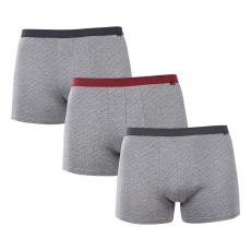  3PACK férfi boxeralsók Andrie szürke (PS 5702) 3XL