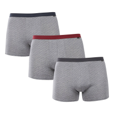 3PACK férfi boxeralsók Andrie szürke (PS 5702) L férfi alsó