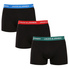  3PACK férfi boxeralsók Jack and Jones fekete (12271554) L